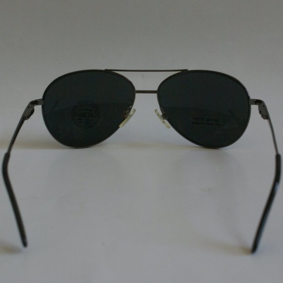NWT True Vintage 90's Classic silver mirror aviator sunglasses w/ spring hinges - Picture 3 of 7